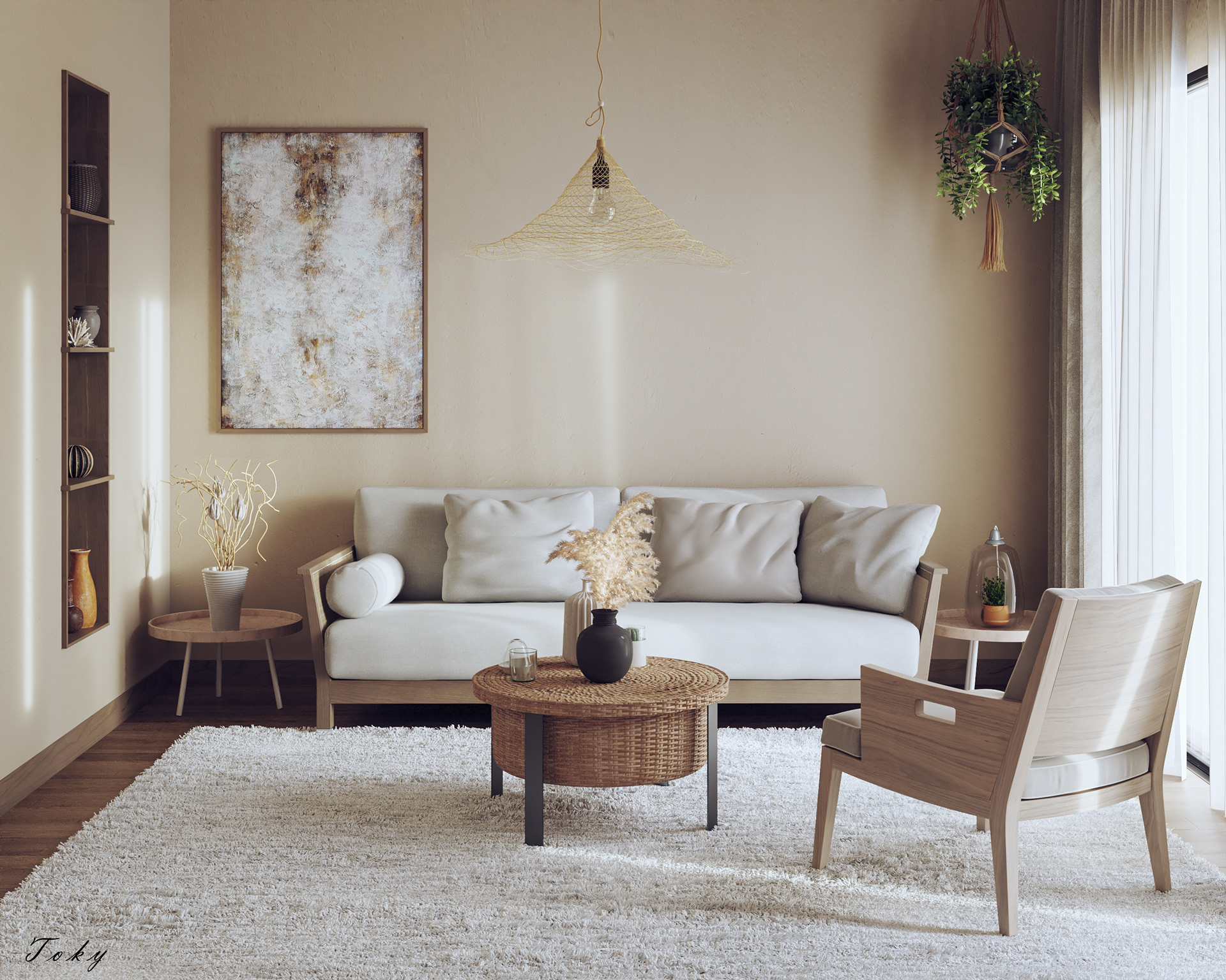 Je vais faire le design intérieur de votre espace