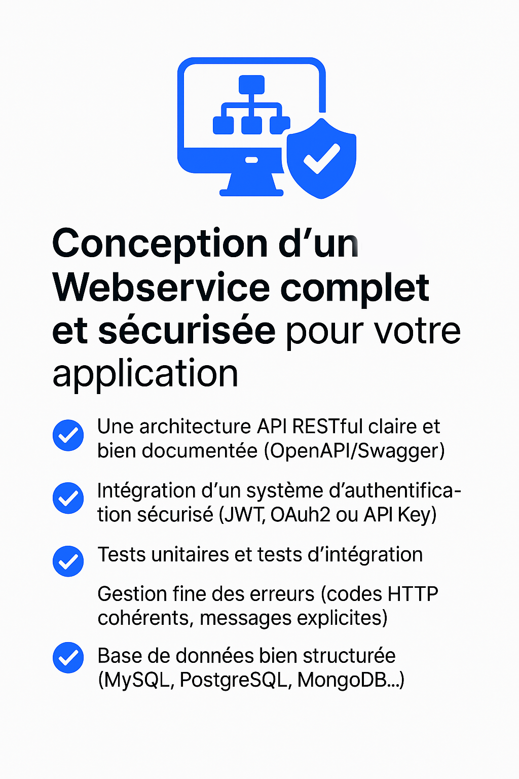 Concevoir un webservice complet et sécurisée pour votre application